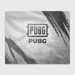 Плед флисовый PUBG - white gradient, цвет: 3D-велсофт