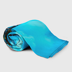 Плед флисовый Самокат в синем дыму, цвет: 3D-велсофт — фото 2