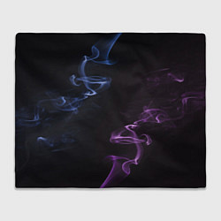 Плед флисовый Color black blue pink, цвет: 3D-велсофт