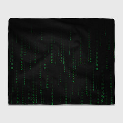 Плед флисовый Color black green, цвет: 3D-велсофт