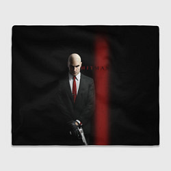 Плед флисовый Агент Hitman, цвет: 3D-велсофт