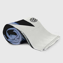 Плед флисовый Volkswagen логотип, цвет: 3D-велсофт — фото 2