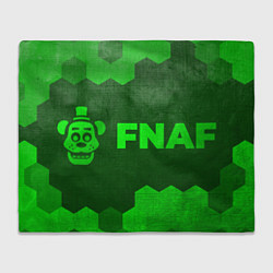 Плед флисовый FNAF - green gradient по-горизонтали, цвет: 3D-велсофт