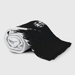 Плед флисовый Barcelona черно белые краски, цвет: 3D-велсофт — фото 2