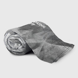 Плед флисовый Cyberpunk 2077 - grey gradient посередине, цвет: 3D-велсофт — фото 2