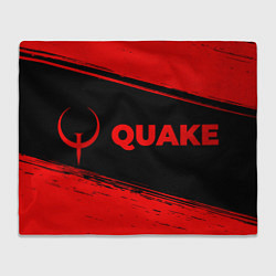 Плед флисовый Quake - red gradient по-горизонтали, цвет: 3D-велсофт