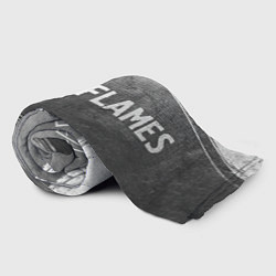 Плед флисовый In Flames - grey gradient по-горизонтали, цвет: 3D-велсофт — фото 2