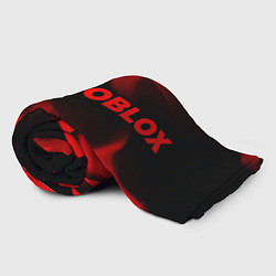 Плед флисовый Roblox - red gradient по-горизонтали, цвет: 3D-велсофт — фото 2