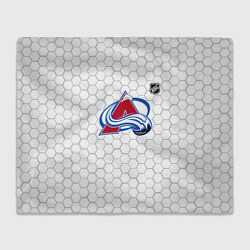 Плед флисовый Колорадо Эвеланш - белые соты, цвет: 3D-велсофт