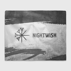 Плед флисовый Nightwish - white gradient по-горизонтали, цвет: 3D-велсофт