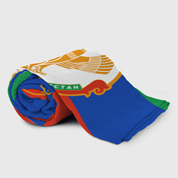Плед флисовый Цвета Дагестана с гербом, цвет: 3D-велсофт — фото 2