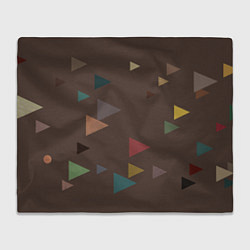 Плед флисовый Осень палитра глубокий лес, цвет: 3D-велсофт