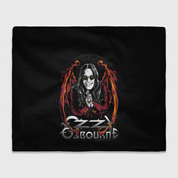 Плед флисовый Ozzy Osbourne with wings, цвет: 3D-велсофт