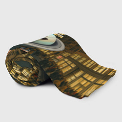 Плед флисовый La Vaca Saturno Saturnita мем, цвет: 3D-велсофт — фото 2