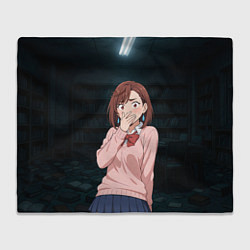 Плед флисовый Испуганная Сиратори Айра, цвет: 3D-велсофт