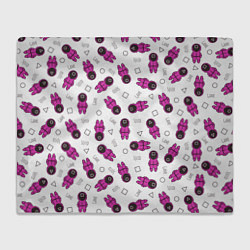 Плед Персонажи корейского сериала игра в кальмара