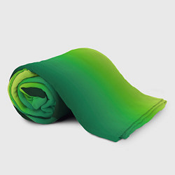 Плед флисовый Градиент укропное зеленое омбре, цвет: 3D-велсофт — фото 2