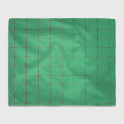Плед флисовый Color green stripes, цвет: 3D-велсофт