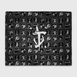 Плед флисовый Doom x portal, цвет: 3D-велсофт