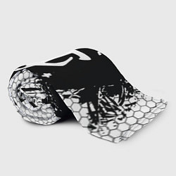 Плед флисовый Doom соты краски, цвет: 3D-велсофт — фото 2