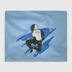 Плед флисовый Харука Сакура - Ветролом, цвет: 3D-велсофт