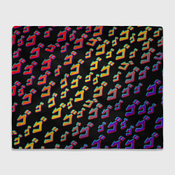 Плед флисовый JoJo bizarre adventure - glitch, цвет: 3D-велсофт