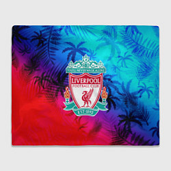 Плед флисовый Liverpool неоновые тропики, цвет: 3D-велсофт