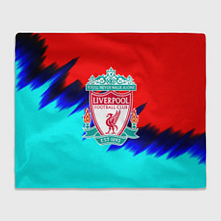 Плед флисовый Ливерпуль краски текстура, цвет: 3D-велсофт