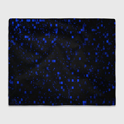 Плед флисовый Color blue khaki, цвет: 3D-велсофт