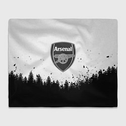 Плед флисовый Arsenal черный лес, цвет: 3D-велсофт