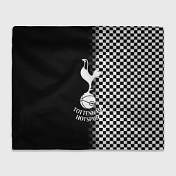 Плед флисовый Тоттенхэм клетка шахматная, цвет: 3D-велсофт