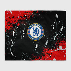 Плед флисовый Chelsea брызги красок текстура, цвет: 3D-велсофт