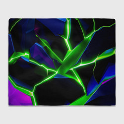 Плед флисовый Green glow, цвет: 3D-велсофт