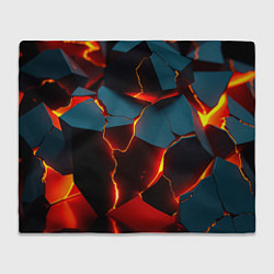Плед флисовый Orange glow, цвет: 3D-велсофт