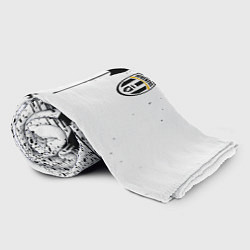 Плед флисовый Ювентус черная птица краски, цвет: 3D-велсофт — фото 2