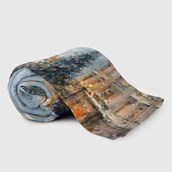 Плед флисовый Новогодняя Москва, цвет: 3D-велсофт — фото 2