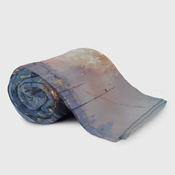 Плед флисовый Новогодняя Питерская атмосфера, цвет: 3D-велсофт — фото 2