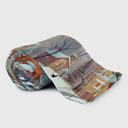 Плед флисовый Милый новогодний дворик, цвет: 3D-велсофт — фото 2