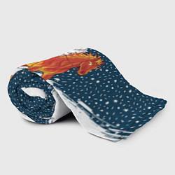 Плед флисовый Кот Бендер и огненный конь - 2026, цвет: 3D-велсофт — фото 2