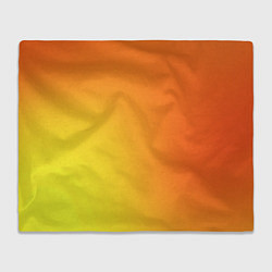 Плед флисовый Color orange red, цвет: 3D-велсофт