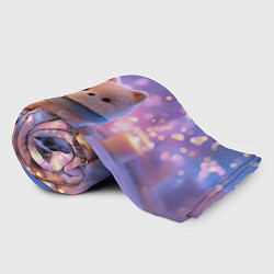 Плед флисовый Новогодний пушистый щенок, цвет: 3D-велсофт — фото 2