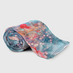 Плед флисовый Котенок и гирлянда из сердечек, цвет: 3D-велсофт — фото 2