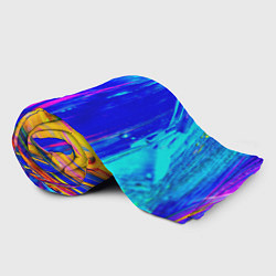 Плед флисовый Разводы красок, цвет: 3D-велсофт — фото 2