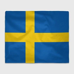 Плед флисовый Швеция, цвет: 3D-велсофт