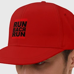 Кепка-снепбек Run Вася Run, цвет: красный