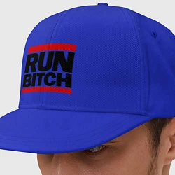 Кепка-снепбек Run Bitch, цвет: синий