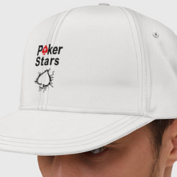 Кепка-снепбек Poker Stars, цвет: белый