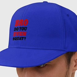 Кепка-снепбек Bro, do you even squat?, цвет: синий