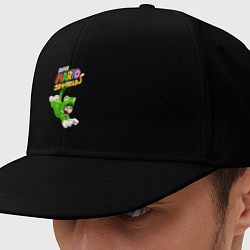 Кепка-снепбек Luigi cat Super Mario 3D World Nintendo, цвет: черный