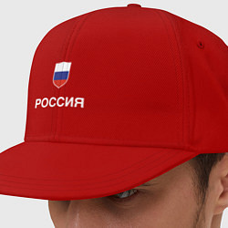 Кепка-снепбек Моя Россия, цвет: красный